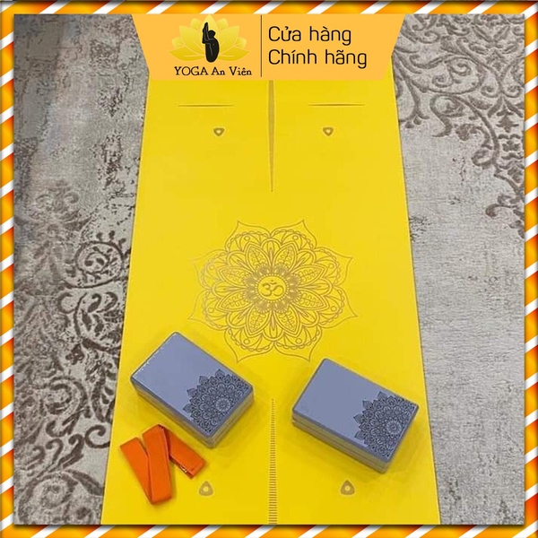 Thảm tập yoga cao su Pu chống trơn trượt cao cấp, thảm yoga in họa tiết chống trơn trượt cực tốt