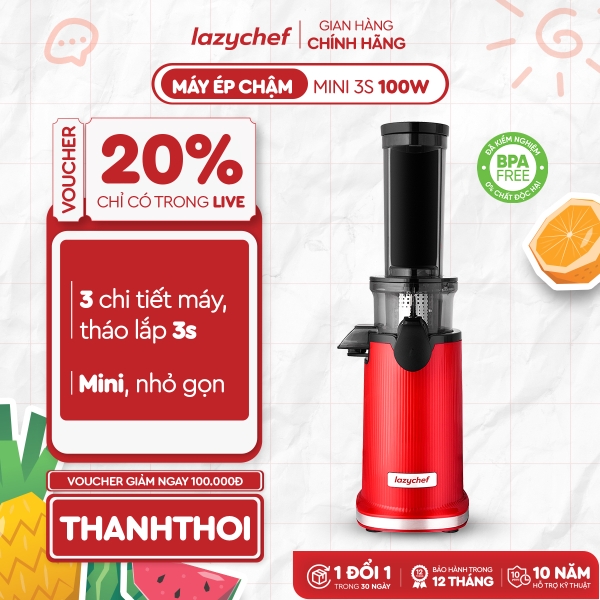 Máy ép chậm mini 3S LC-02ME Lazychef