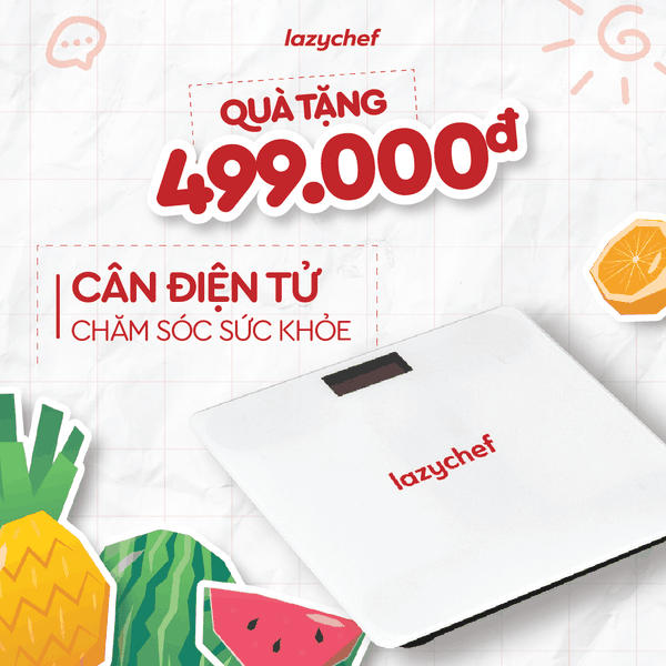 Cân điện tử Lazychef, theo dõi cân nặng, giữ dáng chủ động