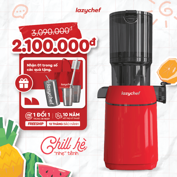 [BÁN CHẠY NHẤT] Máy ép chậm nguyên quả 3S Premium Lazychef