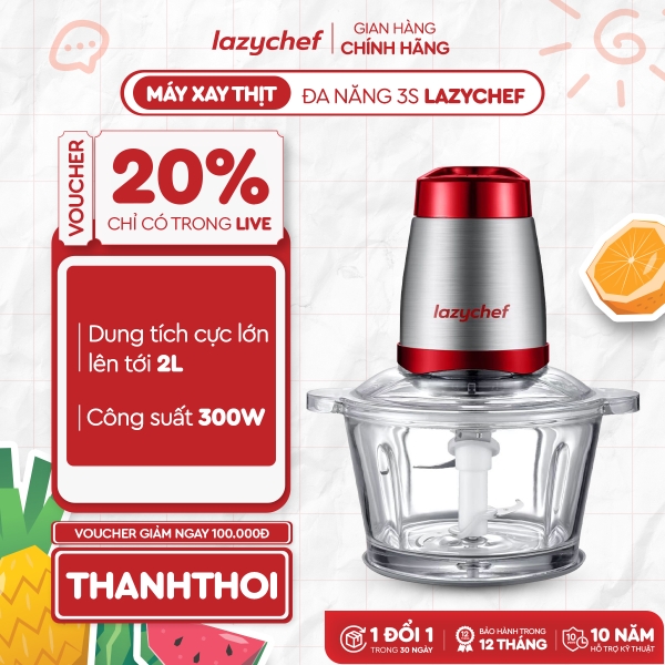 |HOT| MÁY XAY THỊT ĐA NĂNG PREMIUM LAZYCHEF