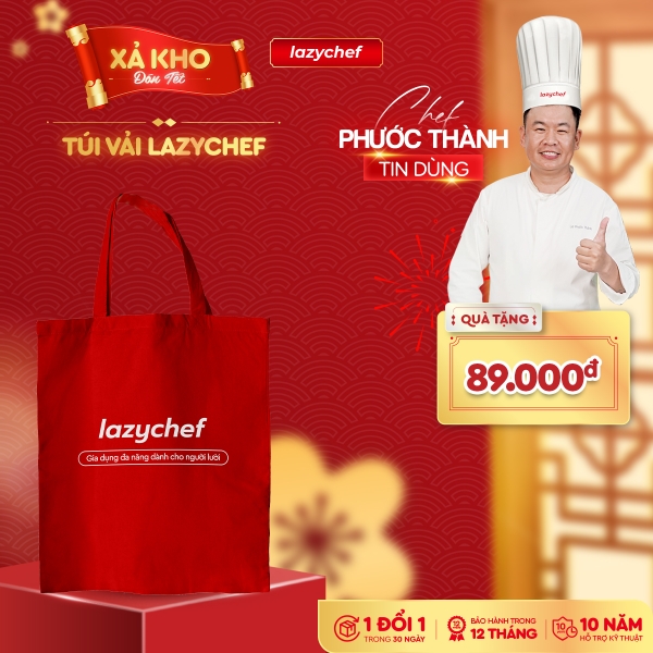 Túi vải Lazychef, tái sử dụng nhiều lần, bảo vệ  môi trường