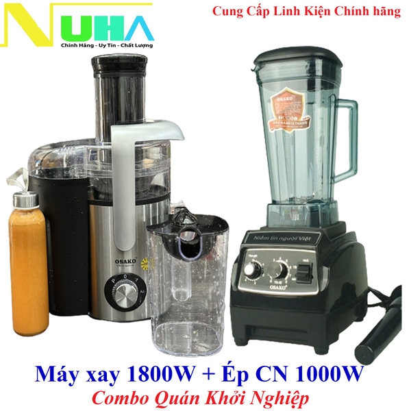 combo-may-xay-sinh-to-1800w-va-may-ep-nhanh-cong-nghiep-1000w-osako-cho-quan-moi