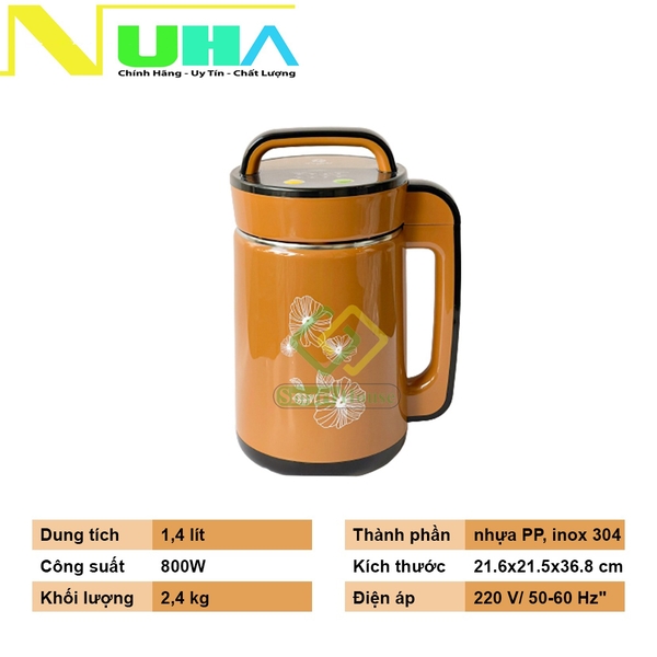 may-lam-sua-da-nang-perfekt-pe0221-dung-tich-1-4l-cong-suat-800w-che-bien-nhanh-