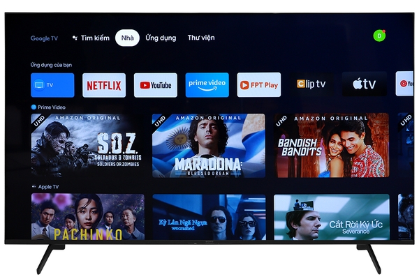 Google Tivi Sony 4K 75 inch KD 75X80K
