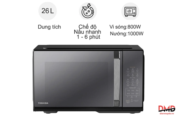 Lò vi sóng có nướng Toshiba MW3-EG26PE(BM) VN 26 lít