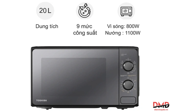 Lò vi sóng kết hợp nướng Toshiba MM2-MG20PE(BM) VN 20 lít