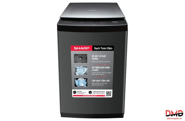 Máy giặt Sharp 9 kg ES-Y90HV-S