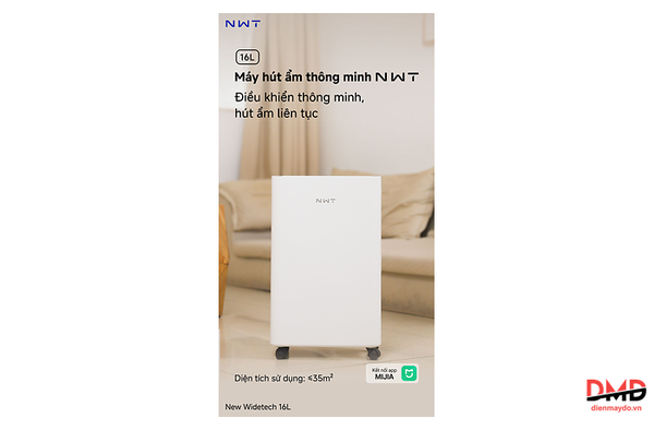 Máy hút ẩm WIDETECH WDH33B16EW 16 lít