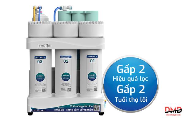 Máy lọc nước RO Karofi KAQ-U05 Pro 10 lõi