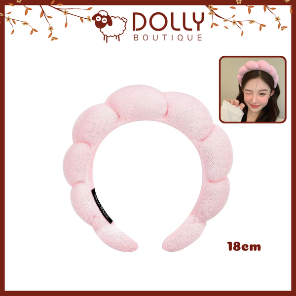 Cài Băng Đô Xốp Hình Đám Mây Gọn Nhẹ, Chống Trượt - Màu Hồng