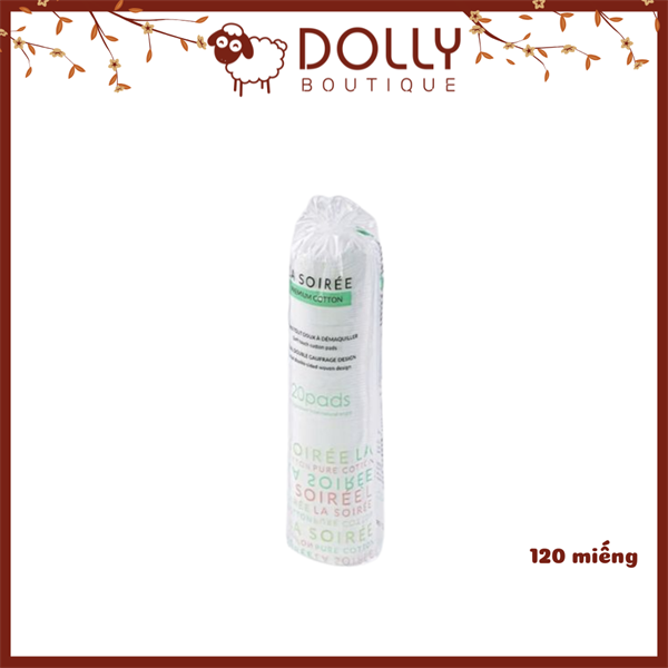 Bông Tẩy Trang La Soiree Premium Cotton 120 Pads