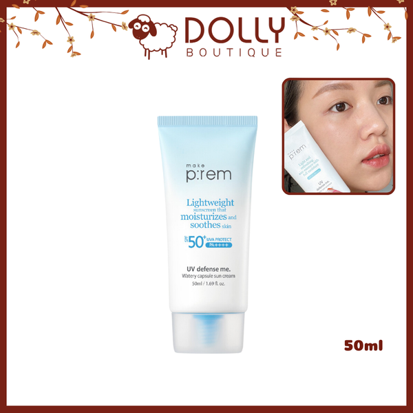 Kem Chống Nắng Make P:rem UV Defense Me Watery Capsule Sun Cream SPF50+ PA++++ 50ml