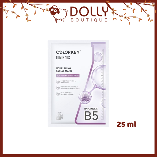Mặt Nạ Miếng Dưỡng Ẩm, Ngừa Mụn Colorkey Luminous Nourishing Facial Mask 25ml