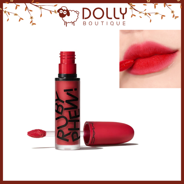 Son Kem MAC Ruby's Crew Retro Matte Liquid LipColour #Ruby Phew