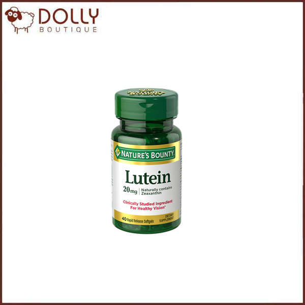 Viên Uống Bổ Mắt Nature's Bounty Lutein 20 mg Dietary Supplement 40 Softgels