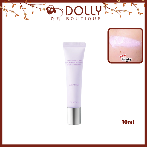 Kem Lót Klavuu White Pearlsation Ideal Actress Backstage Cream #Lavender SPF30 PA++ - 10ml