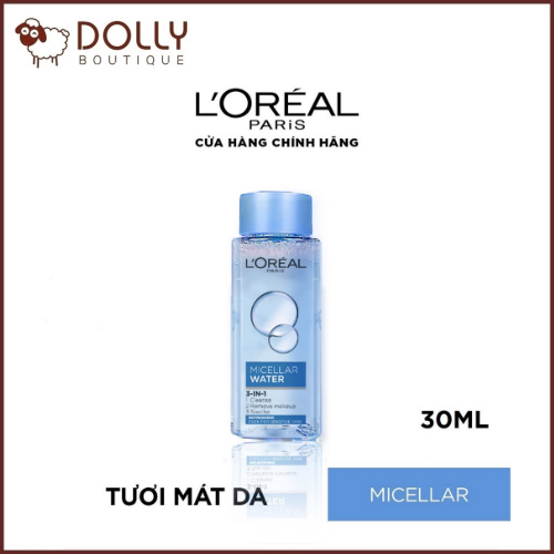 Nước Tẩy Trang Tươi Mát L'Oreal Paris 3-in-1 Micellar Water 30ml