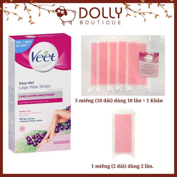 Miếng Dán Tẩy Lông Cơ Thể Veet Ready To Use Wax Strips