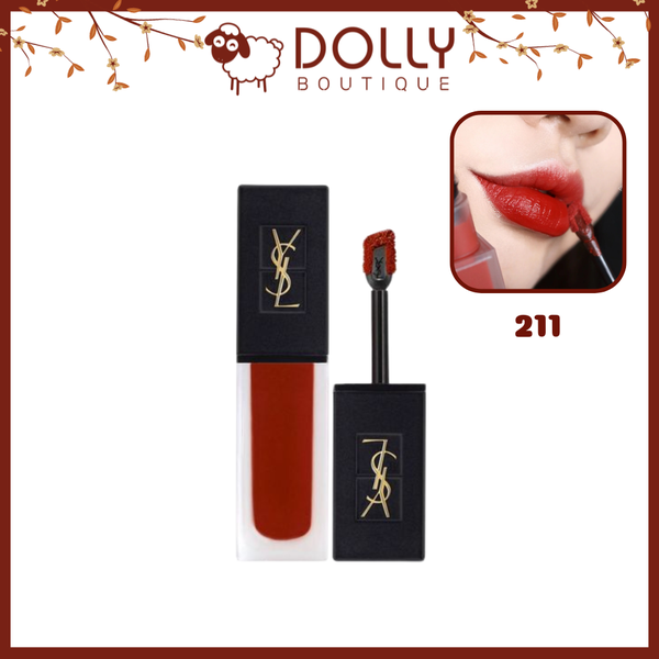 Son Kem Lì YSL Tatouage Couture Velvet Cream 211 Chili Incitement 6ml