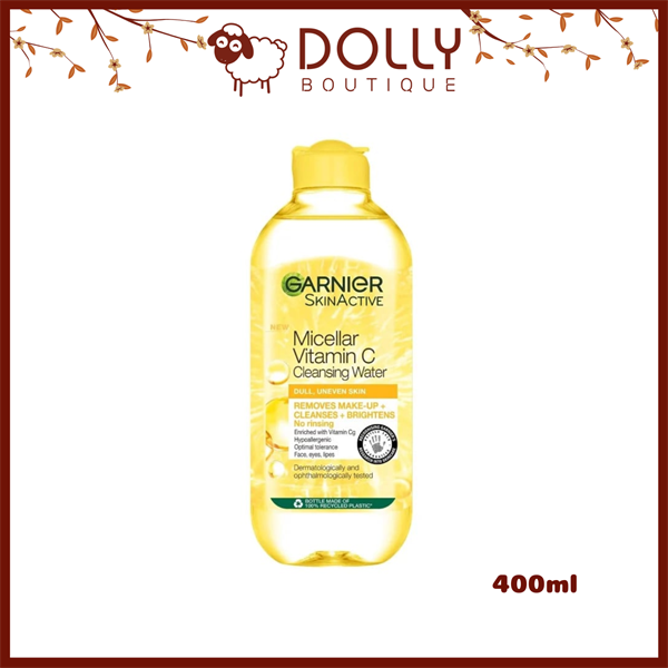Nước Tẩy Trang Làm Sạch Sâu Garnier Micellar Cleansing Water Vitamin C 400ml