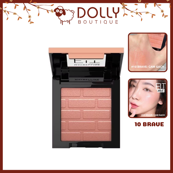 Phấn Má Hồng Maybelline Fit Me Mono Blush #10 Brave (Cam Gạch) 4.5g