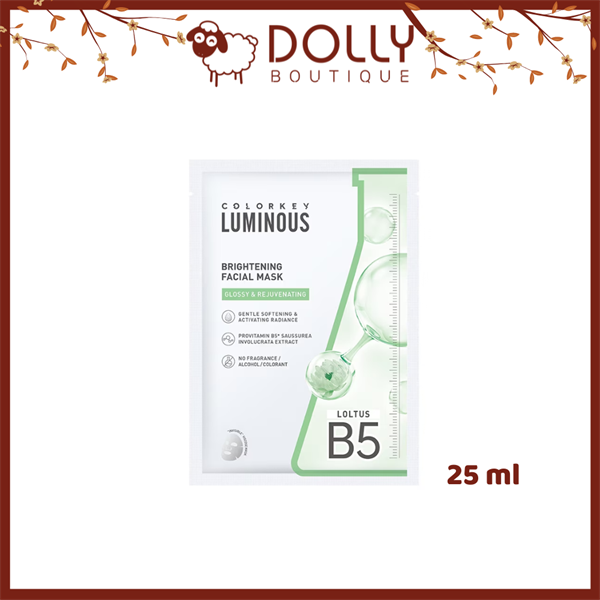 Mặt Nạ Miếng Dưỡng Ẩm, Căng Bóng Colorkey Luminous Brightening Facial Mask 25ml