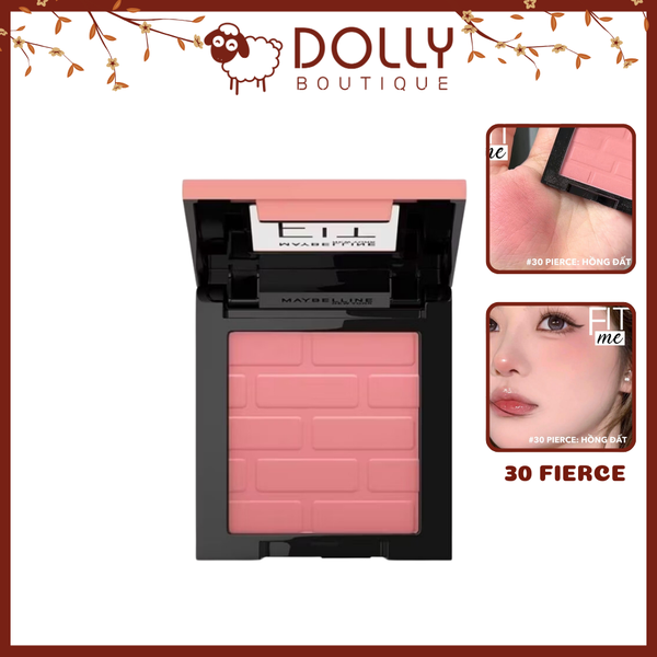 Phấn Má Hồng Maybelline Fit Me Mono Blush #30 Fierce (Màu Hồng Đất) - 4.5g