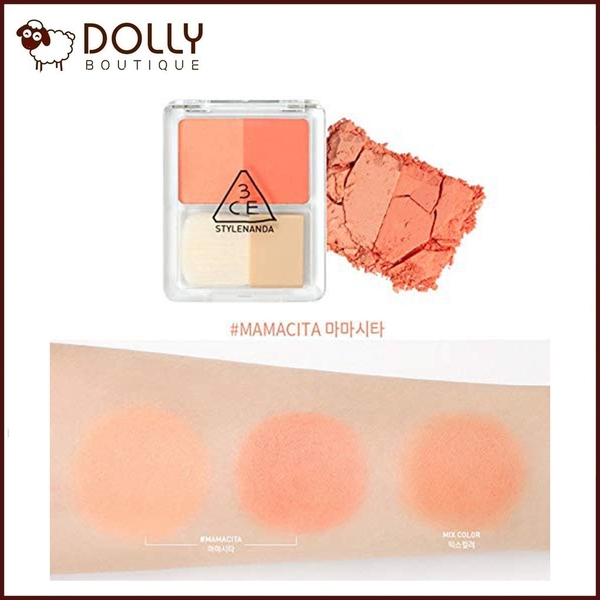 Phấn Má Hồng 3CE Dual Blend Blusher - Mamacita