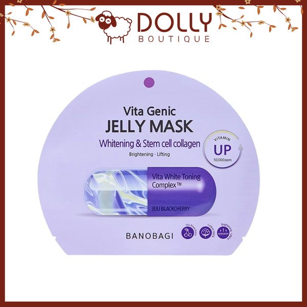 Mặt Nạ Giấy Banobagi Vita Genic Jelly Mask Whitening & Stem Cell Collagen 30g