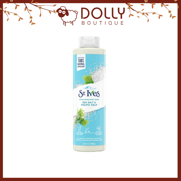 Sữa Tắm Tẩy Tế Bào Chết St.Ives Sea Salt and Pacific Kelp Exfoliating Body Wash 650ml