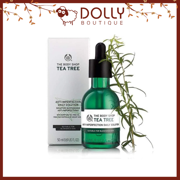 Tinh Chất Loại Bỏ Khuyết Điểm Và Tình Trạng Mụn The Body Shop Tea Tree Anti-Imperfection Daily Solution 50ml