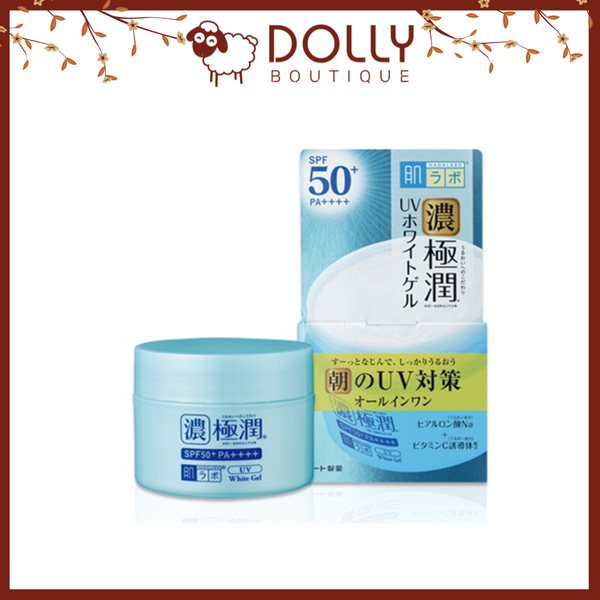 Kem dưỡng ngày HadaLabo Koi-Gokujyun 7in1 Whitening Uv Perfect gel 90g