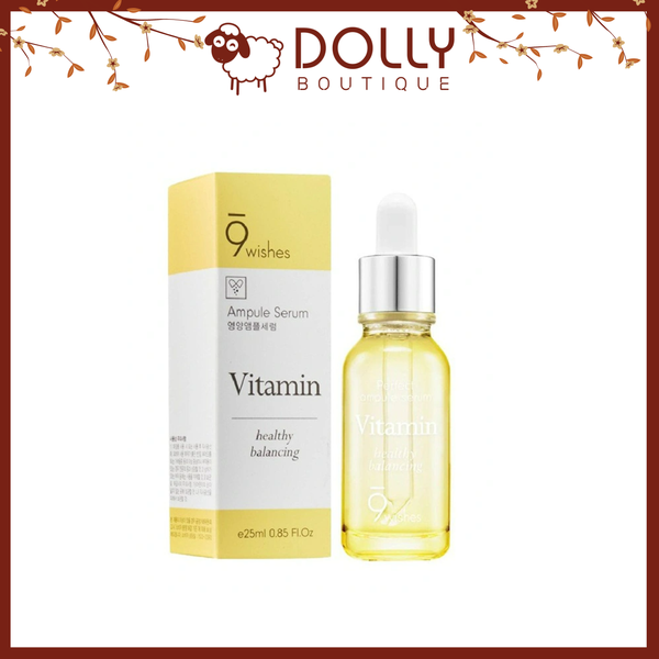 Tinh Chất Làm Đều Màu Da Rạng Rỡ 9Wishes Vitamin Miracle Ampule Serum 25ml