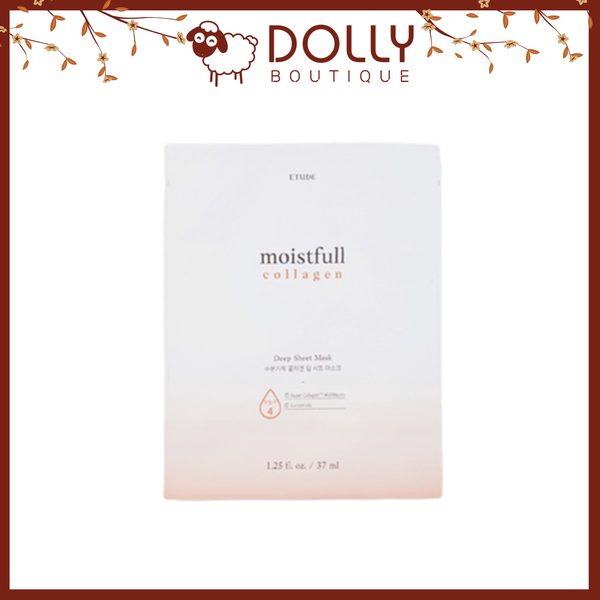 Mặt Nạ Giấy Etude House Moistfull Collagen Deep Sheet Mask 37ml - Creamide