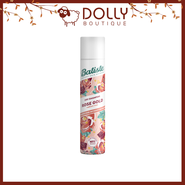 Dầu Gội Khô Batiste Rose Gold  Dry Shampoo 200ml- Radiant rose