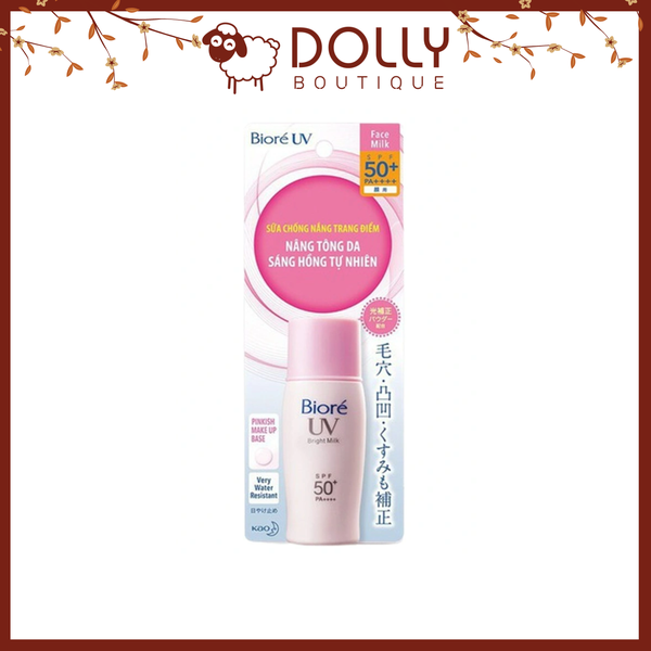 Sữa Chống Nắng Sáng Hồng Tự Nhiên Bioré UV Bright Milk - 30ml