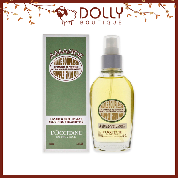 Tinh Dầu Hạnh Nhân Chống Rạn, Nâng Cơ, Dưỡng Ẩm L'occitane Almond Supple Skin Oil 100ml