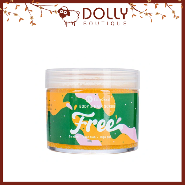 Muối Tắm BareSoul Tẩy Tế Bào Chết Cho Da Đầu & Cơ Thể Free Body & Hair Scrub 300gr