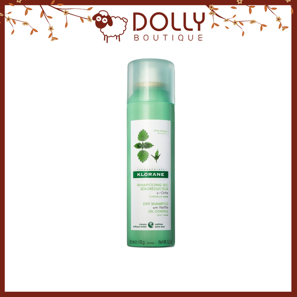 Gội Khô Klorane Dry Shampoo With Nettle Oil Control - Oily Hair 150ml