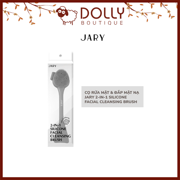 Cọ rửa mặt & đắp mặt nạ Jary 2-in-1 silicone, làm sạch sâu, massage da, hỗ trợ đắp mặt nạ đều, phụ kiện chăm sóc da tiện lợi.