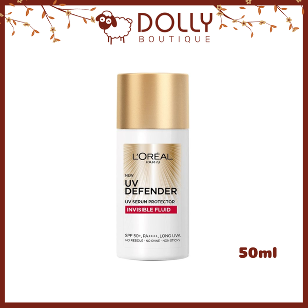 Kem Chống Nắng Nâng Tone L'oreal Paris X20 UV Defender Serum Invisible Fluid SPF+ 50++++ 50ml