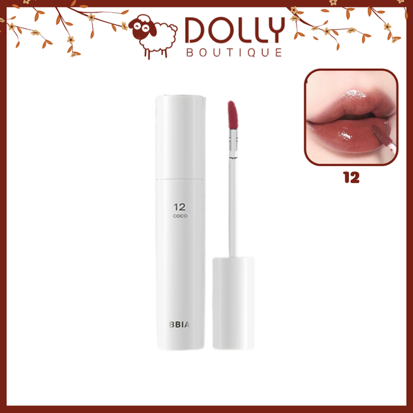 Son Tint Bóng Bbia Glow Lip Tint #12 Coco ( Nâu Đất ) - 3.2g
