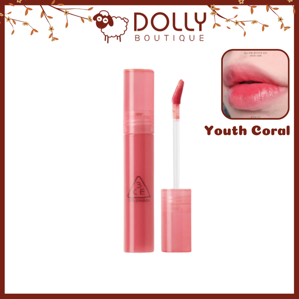 Son Tint Bóng 3CE Syrup Layering Tint #Youth Coral 4.7ml