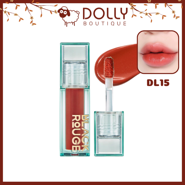 Son Kem Black Rouge Double Layer Over Velvet Ver 3 #DL15 Amber Carat ( Đỏ Cam Hổ Phách ) - 4.1g