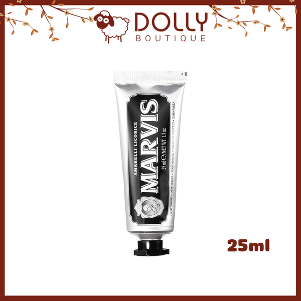 Kem Đánh Răng Marvis Amarelli Licorice Toothpaste 25ml - Làm Sạch Men Răng