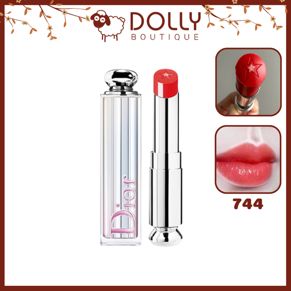 Son Thỏi Christian Dior Addict Stellar Halo Shine Lipstick #744 Success Star - 3.2g (Màu Đỏ Cam)