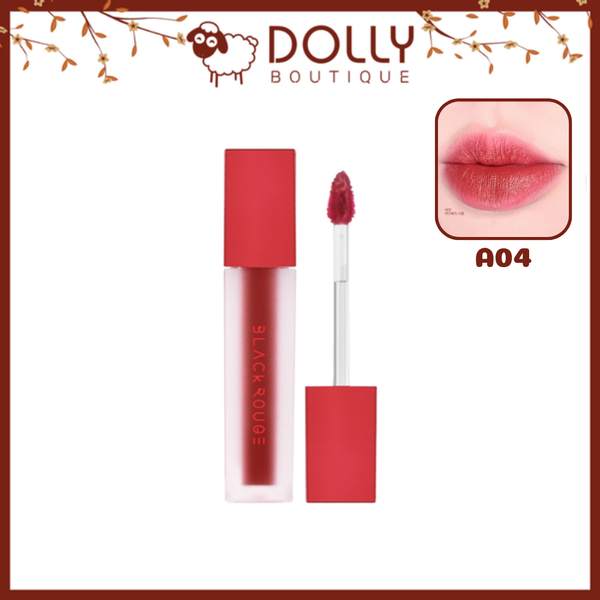 Son Kem Lì Black Rouge Air Fit Velvet Tint  #A04 Rasberry Syrup (Màu Đỏ Hồng)