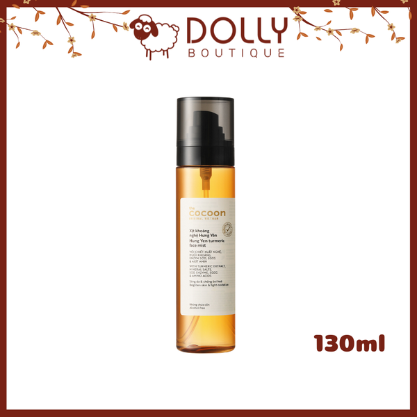 Xịt Khoáng Nghệ Hưng Yên Giúp Sáng Da Và Chống Oxy Hóa Cocoon Turmeric Face Mist 130ml