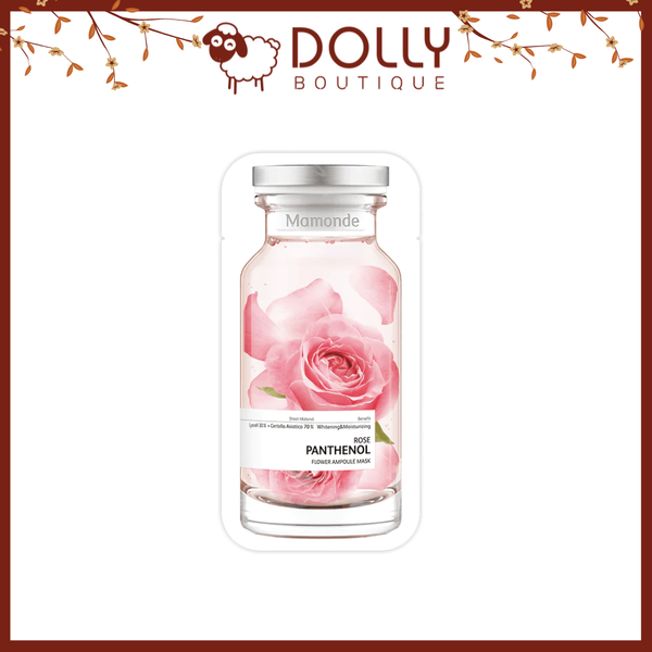 Mặt Nạ Giấy Hoa Hồng Mamonde Rose Panthenol Flower Ampoule Mask - 23ml